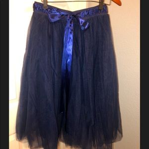 Windsor Tulle Navy Skirt size L